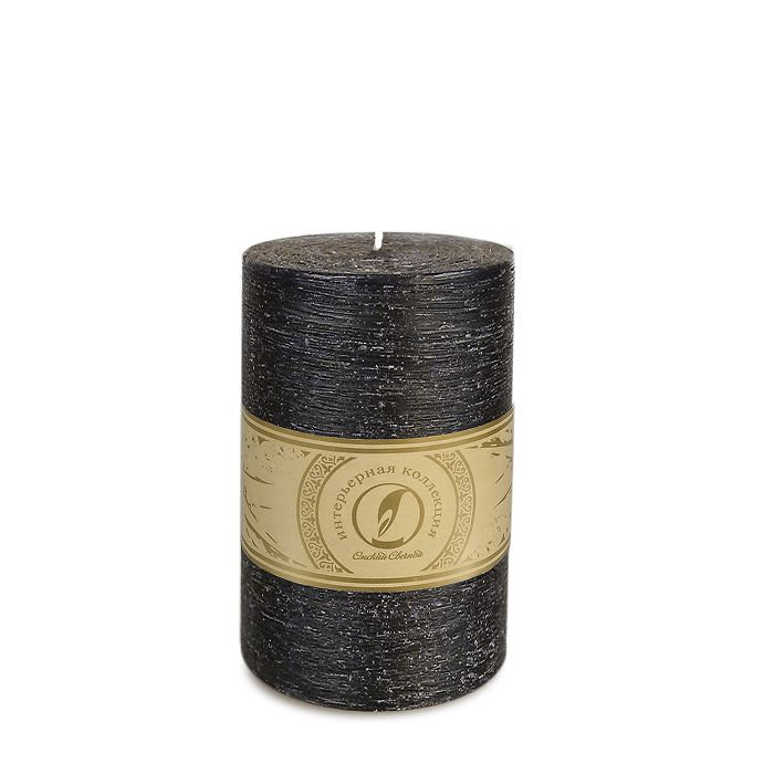 свеча цилиндр d100h150 черный