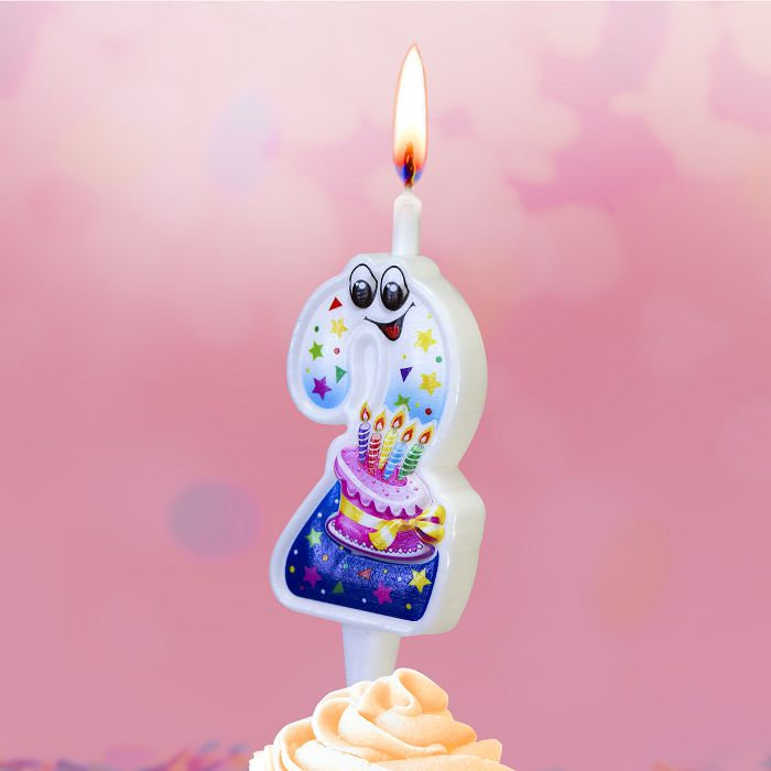 свеча тортовая "с глазками" 2