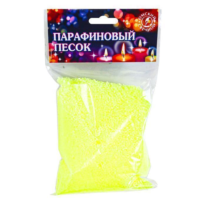парафиновый песок 100 гр желтый неон