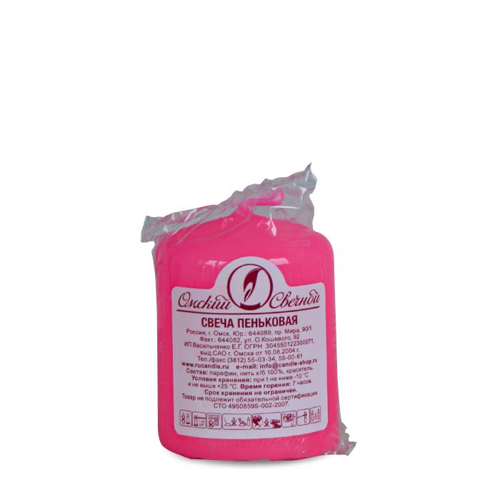 свеча  пеньковая 40х50  розовая