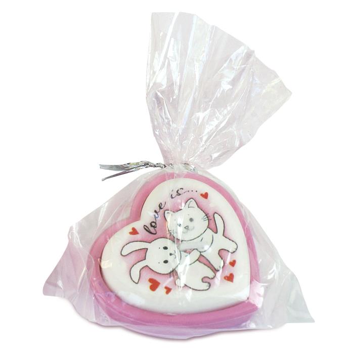 сердечко в подсвечнике котята