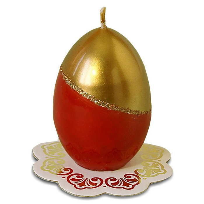свеча Яйцо праздничное позолоченое