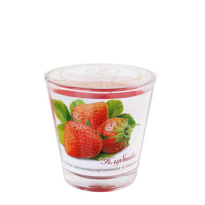 свечи ароматизированные клубника м