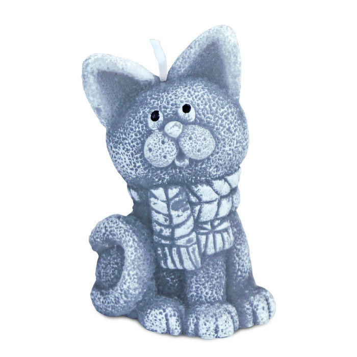 свеча "кот в шарфе"