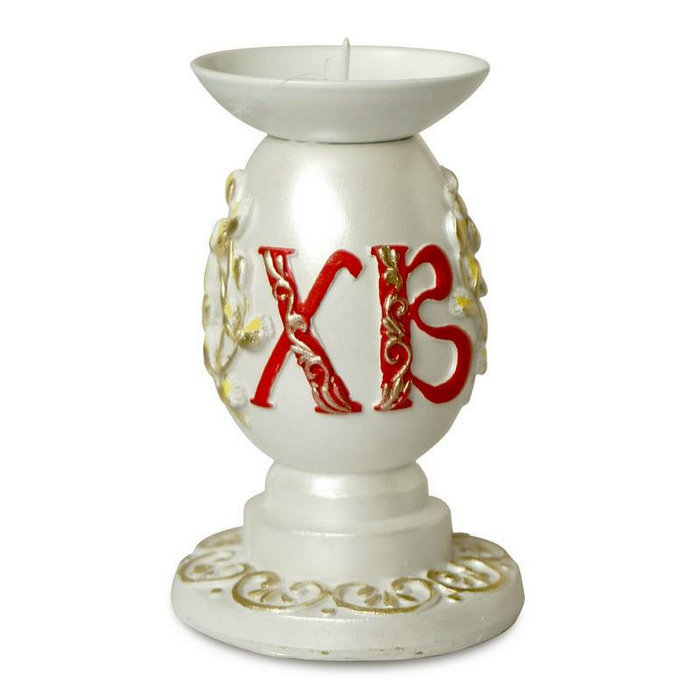 подсвечник-яйцо "ХВ"