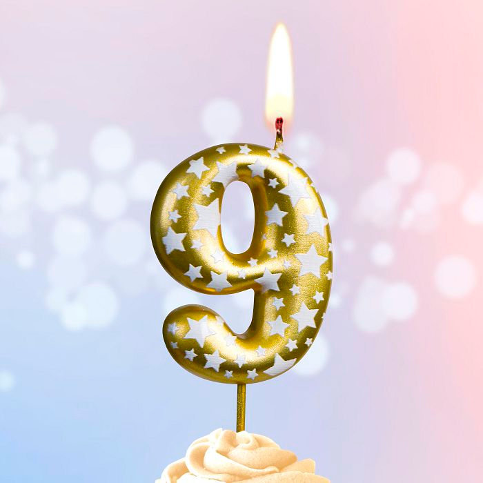 свеча тортовая  9 "Звездочки"