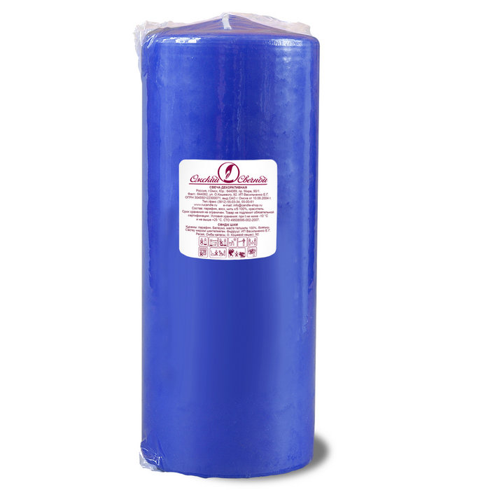 свеча пеньковая 80х200  лавандовая