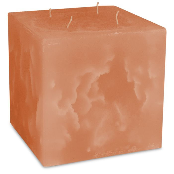 свеча куб 125 4 фитиля облепиховый