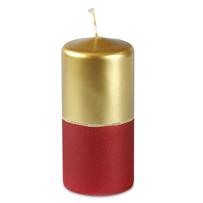 свеча пенек 60х125 золотисто-рубиновая