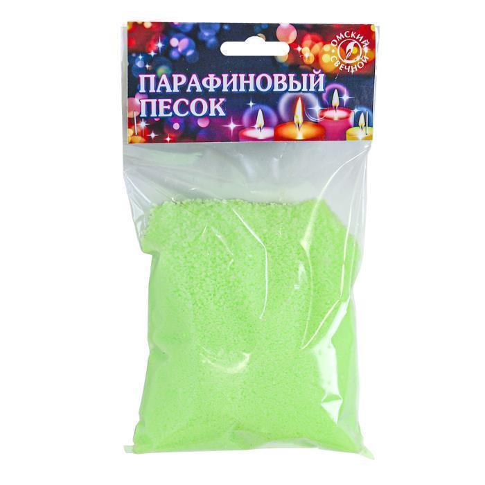 парафиновый песок 100 гр зеленый неон