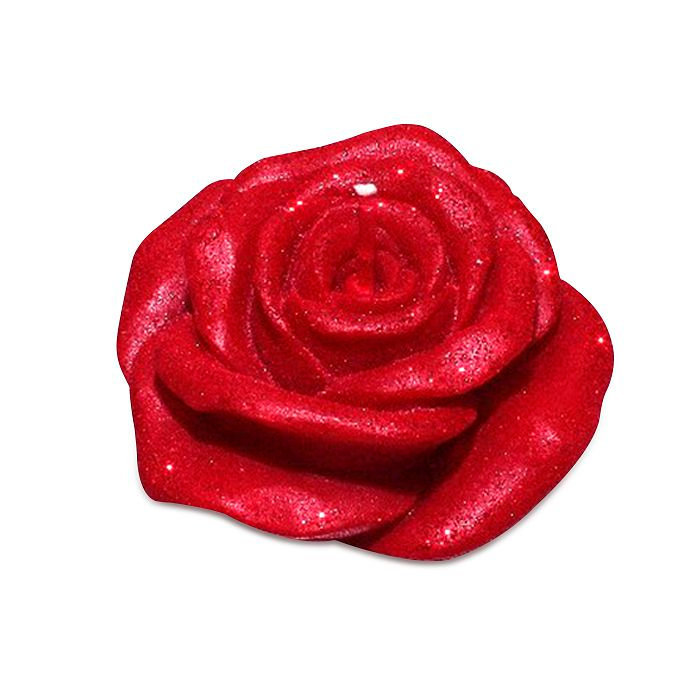 свеча роза ср бордо