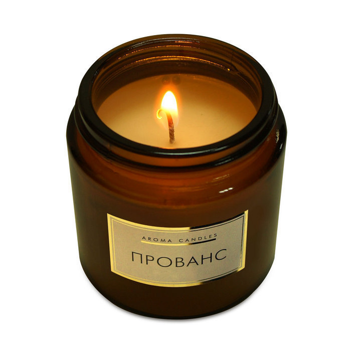 свечи в банке ароматизированные "прованс"
