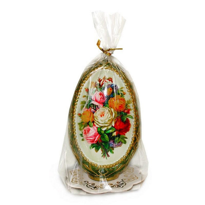 свеча яйцо пасхальное "Цветочное"