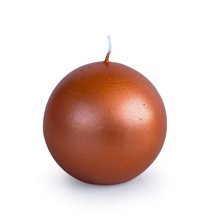 свеча шар 55 бронзовый блеск