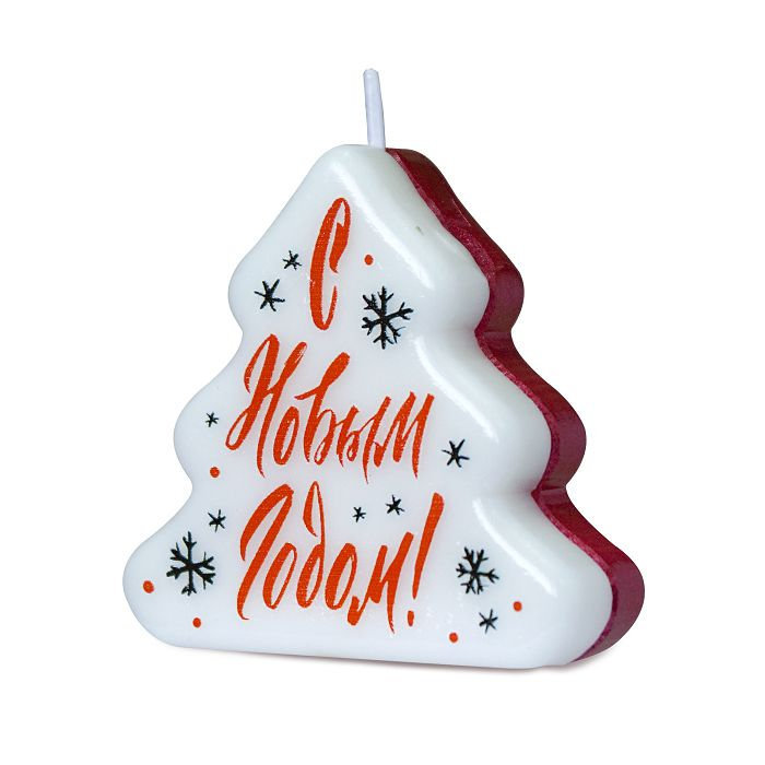 свечи-елочки новогодние (шоу-бокс)