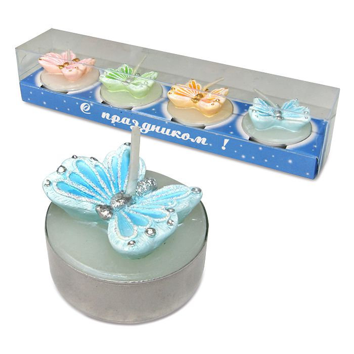 набор свечей бабочки