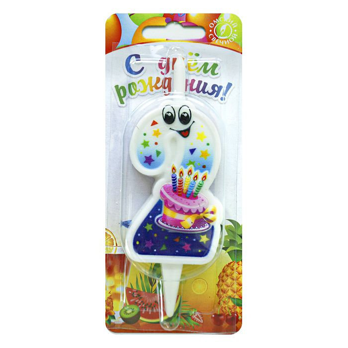 свеча тортовая "с глазками" 2