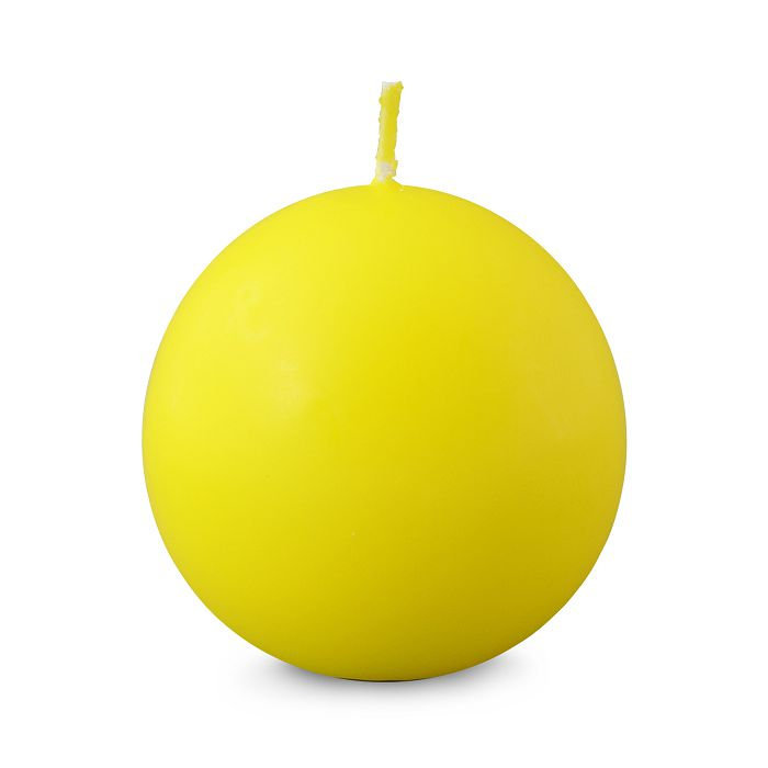 свеча шар 55 желтый