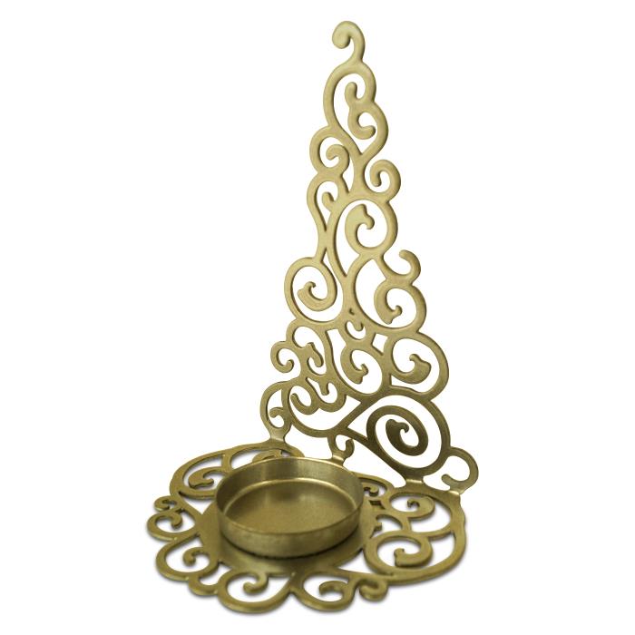 подсвечник "елка гламурная" цвет золото