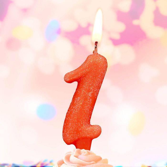 свеча тортовые ароматизированные цифры-мармеладки 1