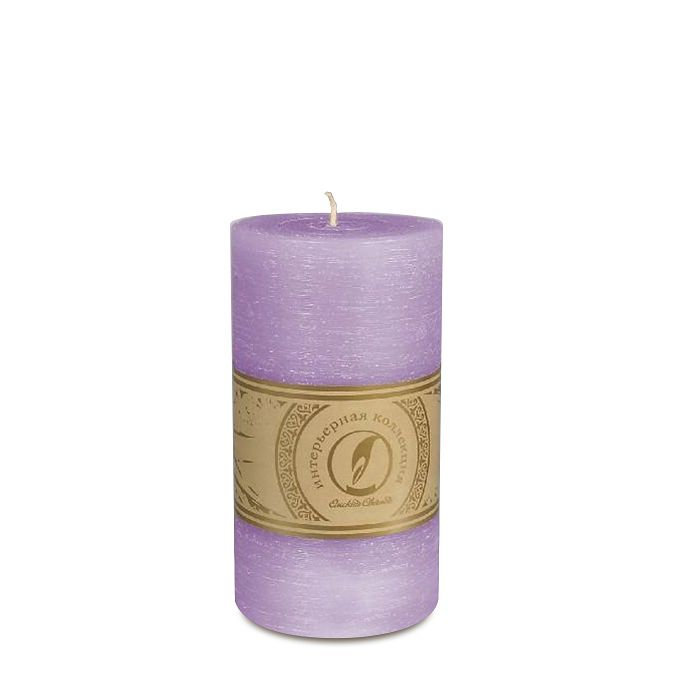 свеча цилиндр d80h150 сиреневый