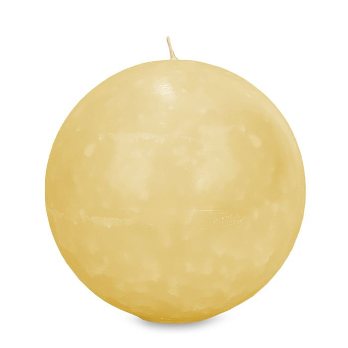 свеча шар d150 желтый