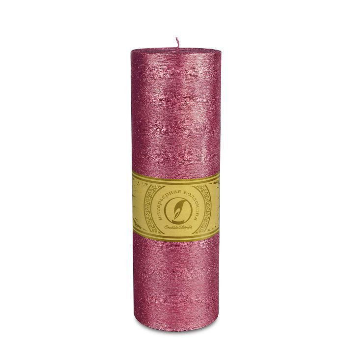 свеча цилиндр d80h255 рубин