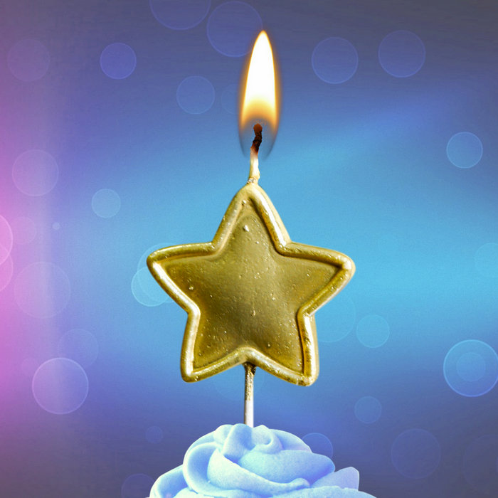 свеча тортовая на шпажке звездочка