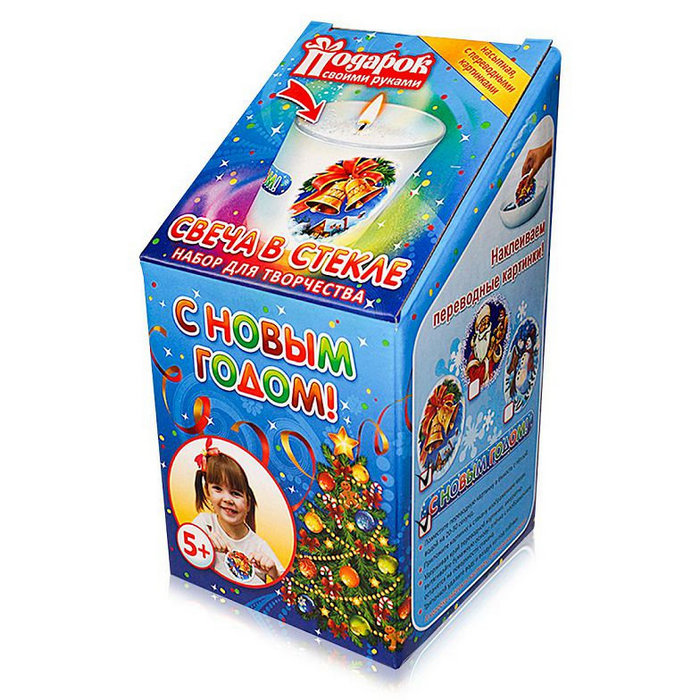 набор для  творчества "Свеча в стекле"