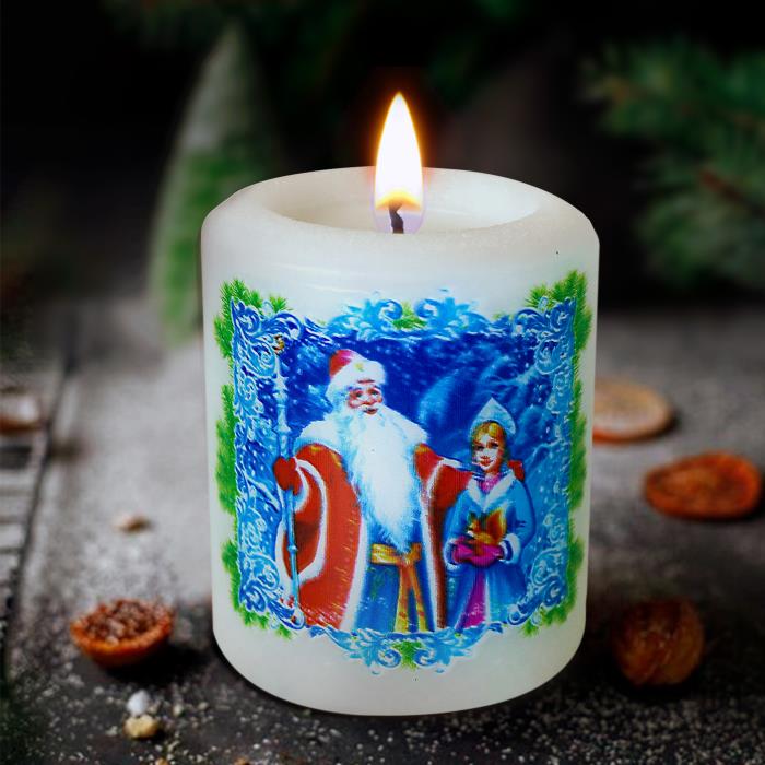 свеча с новог. предсказанием "русские традиции"