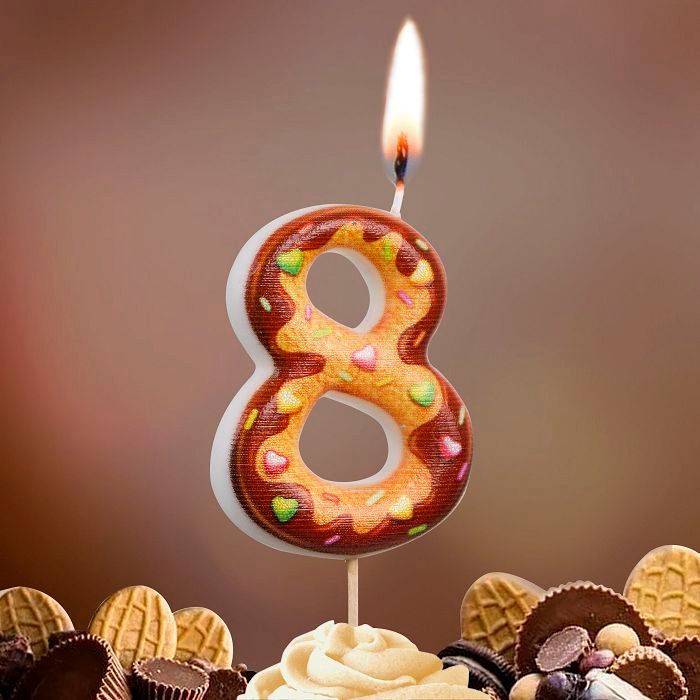 свеча тортовая  8 "Печенье"