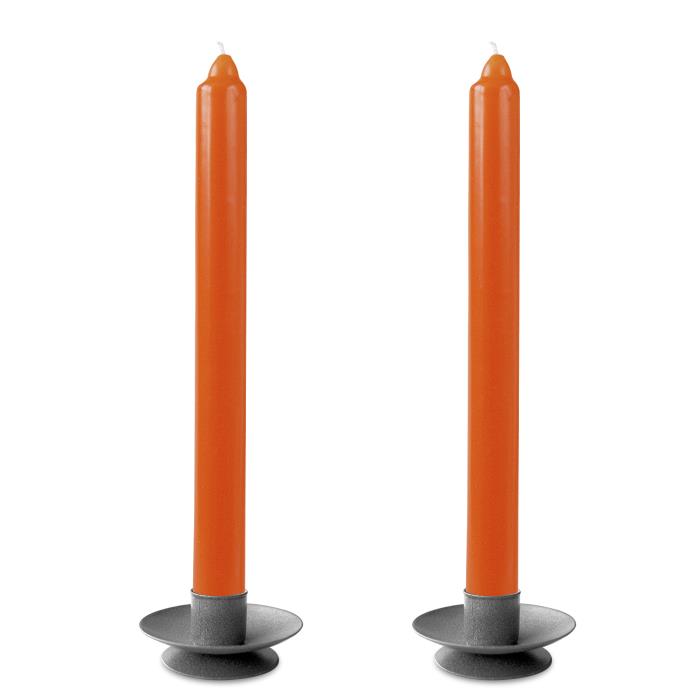 свеча классическая 2 шт оранжевая