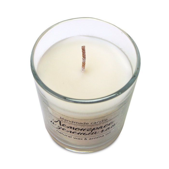 свечи ароматизированные "лемограсс и зеленый чай"