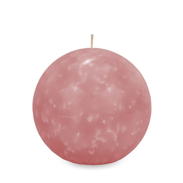 свеча шар d125 розовый