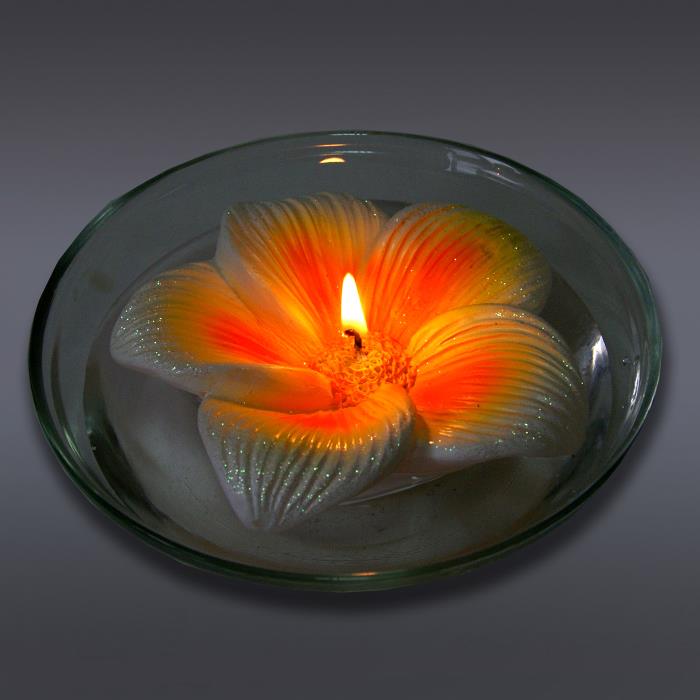 свеча плавающая тропич цветок
