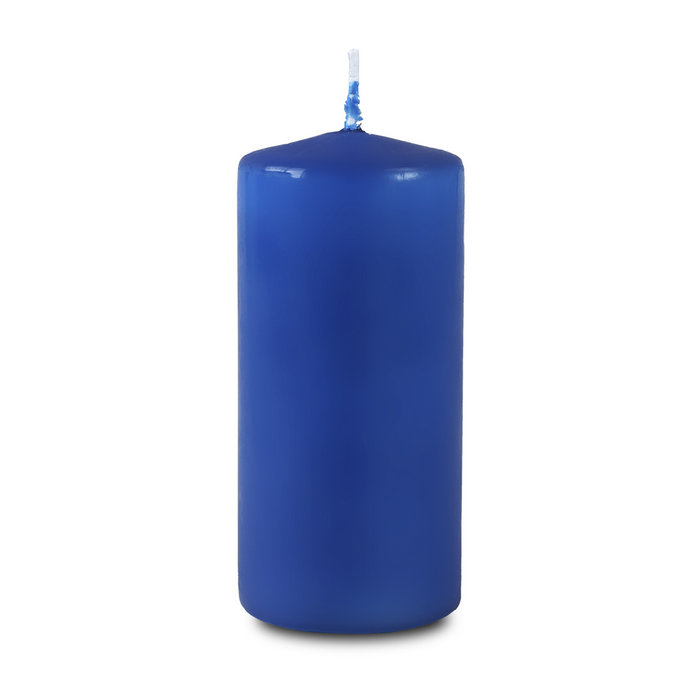 свеча пеньковая 50х115 синяя