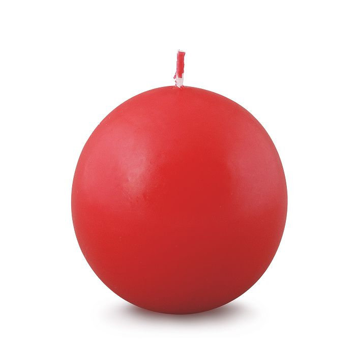 свеча шар 55 красный