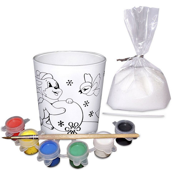 набор для творчества "Свеча в стекле. Раскраска"