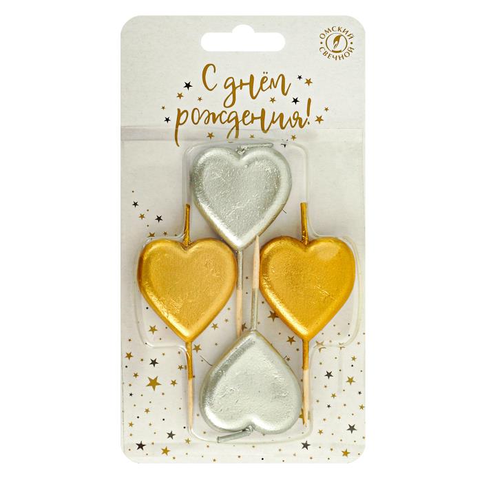 свеча тортовая на шпажке сердечко