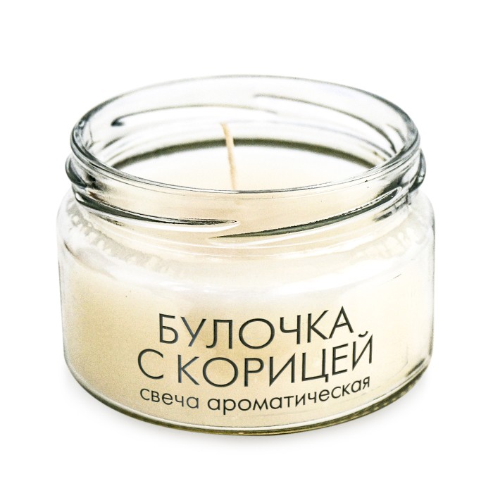 свеча в банке ароматизированная  "булочка с корицей" 250 мл