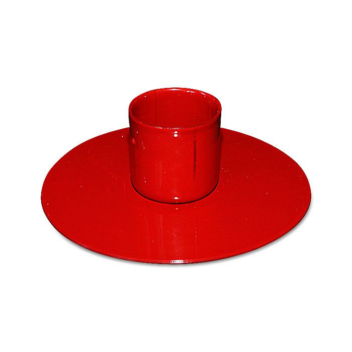 подсвечник круг красный