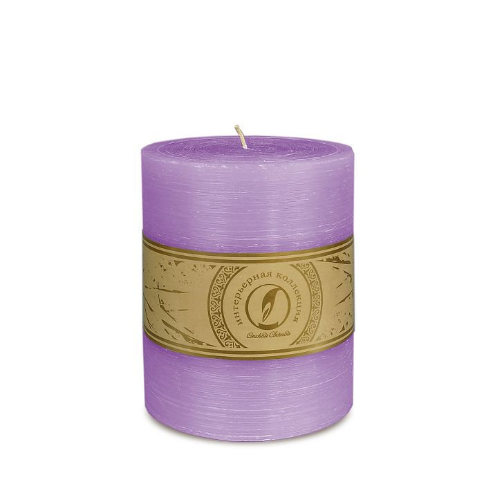 свеча цилиндр d125h150 сиреневый