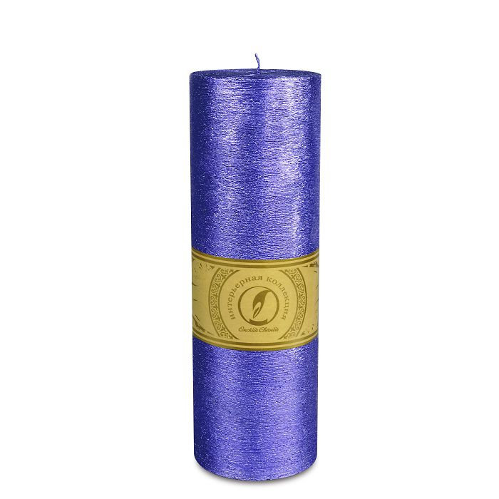 свеча цилиндр d80h255 темно-фиолетовый