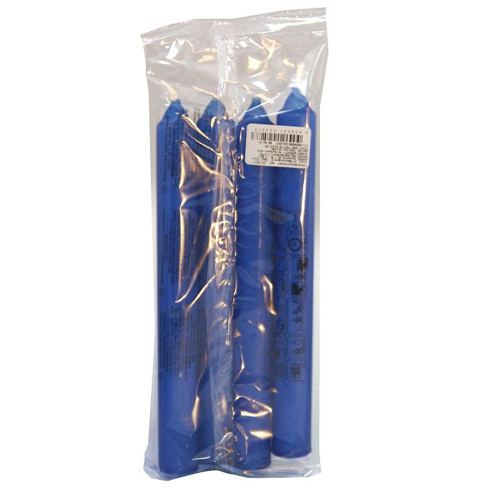 свеча столовая 40 гр синяя 4 шт