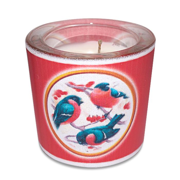 свеча в стекле новогодняя