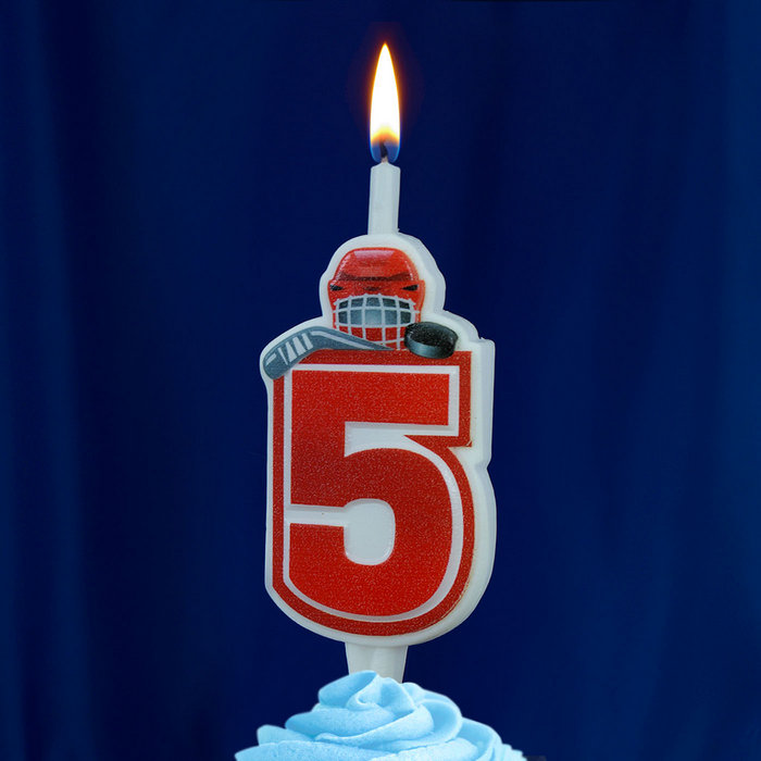 Свеча тортовая 5 "Хоккей"