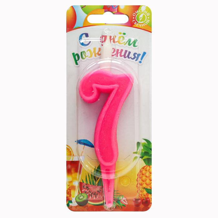 свеча тортовая цифра 7