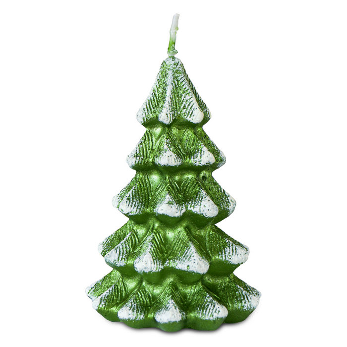 свеча елочка зеленая 85 мм