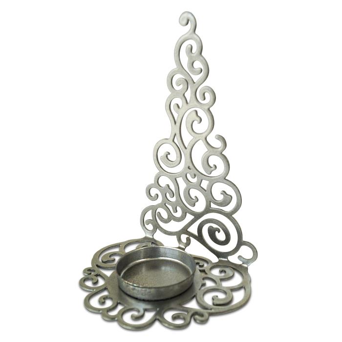 подсвечник "елка гламурная" цвет серебро