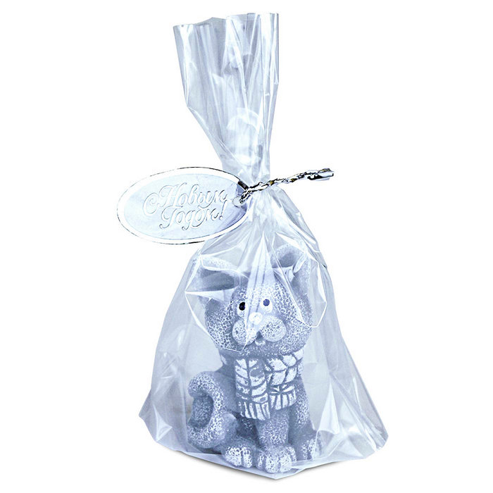 свеча "кот в шарфе"